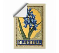 Bluebell Botanical Unframed Wall Art Print A3 (42×29.7cm), Wall Decor for Living Room, Bedroom, Office & Home, Art Gift