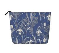 Bluebell Design 04 Print Toiletry Bag Cosmetic Bag Large Capacity Travel Makeup Bag for Women for Daily Use Travel
