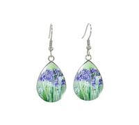 Bluebell Flower Drop Earrings, Floral Design, For Women