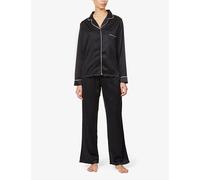 Bluebella Claudia Long Sleeve Pyjama Set 14 (L) Black