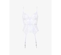 Bluebella Womens Bluebella Marseille Underwired Stretch-Mesh Basque White 32E