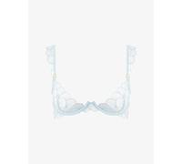 Bluebella Womens Bluebella Vermont Wired Sheer Embroidered-Lace Bra Ice Water Blue 32B