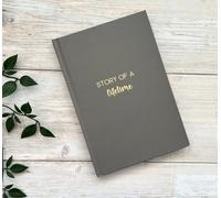 Bluebells & Bumblebees Life Story Journal | Tell Me Your Story Memory Book | Story Of A Lifetime | Gift for Parents | Dear Mum, Dad, Grandma, Grandad (Taupe)