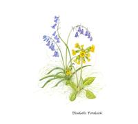 Bluebells Notebook: Lined Notebook Journal 120 Pages 6X9", Original Watercolour Flowers Painting Notebook. The Perfect Gift for Mum, Girl, Daughter, Teacher or Students