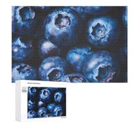 Blueberries Wooden Jigsaw Puzzles for Adults Intelligent Games Home Decor Artwork for Home Office 1000 PCS