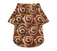 Blueberry Cinnamon Rolls Cute Dog Shirt Soft Cozy Pet T-Shirts Pullover Cat Clothes