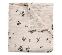 Blueberry Cotton Muslin Swaddling Cloth Ivory one size