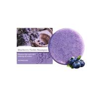 Blueberry Fields Shampoo & Conditioner Solid Bar Bundle for Hair Loss Reduction & Scalp Care | Natural Blueberry Extract, Shea Butter, Orange Oil | Lasts 75-90 Washes, Reduces Breakage & Frizz (1)