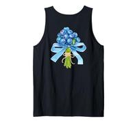 Blueberry Flower Bouquet Coquette Bow Berry ART ON BACK Tank Top