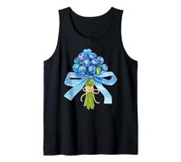 Blueberry Flower Bouquet Coquette Bow Berry Coquette Girl Tank Top