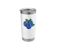 Blueberry Fruit Funny Berry Lover Eater Graphic Stainless Steel Insulated Tumbler