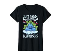 Blueberry Fruit Just a Girl Who Loves Blueberries Fruitarian T-Shirt