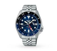 Seiko 5 Men's Stainless Steel Automatic GMT SKX Re-Interpretatio Blue