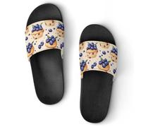 Blueberry Muffins Cakes House Slippers Shower Slides Shoes