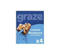 Blueberry Oat Boosts Flapjack Snack 120g,Wholesome rolled oats (43%) combined with dried fruits and natural lemon flavouring for a deliciously satisfying snack