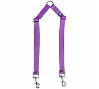 Blueberry Pet Essentials 2021 New Durable Classic Double Dog Leash Coupler, Dark Orchid, Medium/Large, Dual Walking & Training Leashes for Two Dogs