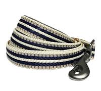 Blueberry Pet Lead with Soft & Comfortable Handle, 150 cm x 2cm 3M Reflective Multi-colored Stripe Dog Lead in Olive & Blue-gray, Medium, Leads for Dogs, Matching Collar & Harness Available Separately