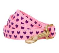 Blueberry Pet Valentine's Day Dog Leash, Velvety Soft-Touch Heart Flocking