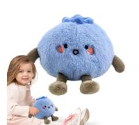 Blueberry Plush - 4 Inch Fruit Toy - Soft Cuddly Fruit Plush | Blueberry Toy For Kids Adults Funny Home Decoration Gift Bedroom Office Travel Comfort Collectible Stuffed Miniature Mini Cuddle