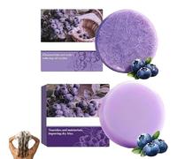 Blueberry Shampoo and Conditioner Bar Bundle, Natural Formula with Blueberry Extract, Helps Reduce Breakage, Nourish Hair Root, Cleansing Soap for Haircare (mix)