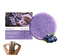 Blueberry Shampoo and Conditioner Bar Bundle,Purple Shampoo Bar and Conditioner,Natural Formula with Blueberry Extract,Nourish Hair Root,Cleansing Soap for Haircare (Shampoo with Packaging, 1PC)