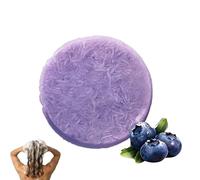Blueberry Shampoo and Conditioner Bar Bundle,Purple Shampoo Bar and Conditioner,Natural Formula with Blueberry Extract,Nourish Hair Root,Cleansing Soap for Haircare (Nude Shampoo, 1PC)