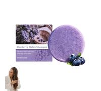 Blueberry Shampoo & Conditioner Bar Bundle,Hydrating Solid Shampoo with Gentle Formula to Reduce Frizz and Nourish Hair,Long-Lasting Natural Hair Wash