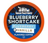 (Blueberry Shortcake, 40 Count) - Java Factory Single-Cup Coffee for Keurig Brewers, Blueberry Shortcake, 40 Count