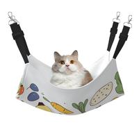 Blueberry Vegetable Mango Printed Pet Hammock - Sleeping Hammock For Cats, Rabbits, Ferrets, Puppies, Small Animals