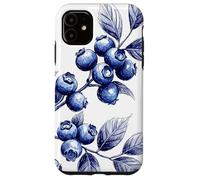 Blueberry Vintage Botanical Fruit Art Retro Sketch Tee Case for iPhone 11