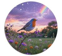 Bluebird 1000 Piece Round Puzzle Difficulty Balanced All Generations Logic Enhancer Bird Ideal for Coffee Table Wall Mount 1000pcs (67.5x67.5cm)