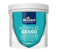 BLUEBIRD Heavy Gesso Primer for Acrylic Painting, Gesso Surface Prep Medium for Acrylic Paint and Oil Paint (White, 28.2 Oz)
