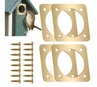 Bluebird House Predator Guard | Bird House Replacement Guard,Birdhouse Protective Copper Guard, Metal Bird House Hole Protector Guard for Eastern Bluebird Box