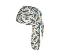 bluebird pattern 01 Print Wide-Fit Cycling Cap Quick-Drying Universal Running Outdoor Sports Hiking Head Cover