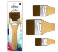 Bluebird Premium Gesso Brush Set of 3 - Professional Quality Brushes for Artists and Hobbyists DIY Project Kids Adults