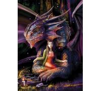 Bluebird Puzzle 1000 Piece Spirit Dragon Jigsaw - Anne Stokes - Portable, Tabletop Play, Cardboard, 1000 Pieces, 69 cm, 1 kg, 1 Count