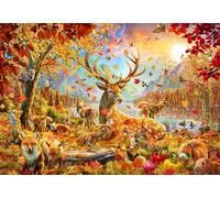 Bluebird Puzzle jigsaw puzzle Animals In the Fall - 1000 pieces autumn