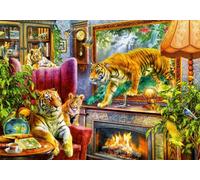 Bluebird Puzzle - Tigers Coming to Life - 1000 Piece Puzzle