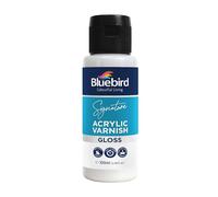 BLUEBIRD Signature Acrylic Varnish, Gloss, 3.38 Fl Oz (100ML), Non-Yellowing, Non-Toxic, Anti-Crazing, Basic Varnish for Pro Artists, Hobby Painters & Kids