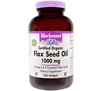 Bluebonnet Nutrition, Flax Seed Oil, Certified , 1000 mg, 250 Softgels