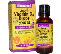 Bluebonnet Nutrition, Liquid Vitamin D3 Drops, Natural Citrus Flavor