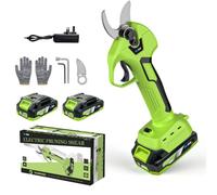 Bluebow Electric Pruning Shears for Gardening Tree Pruning | Brushless Motor with 2×2.0Ah Batteries, SK5 Replacement Blade Electric Secateurs, 0.8-1.2 inch Cutting Diameter