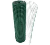 BLUEBRIT® Green PVC Coated Welded Wire Mesh Grid, Robust and Flexible Fencing Solution for Gardens, Aviaries (0.9M X 45M)