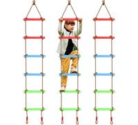BLUEBRIT Kids Trapeze Bar With Gym Rings Outdoor Children's Gym Toy for Fun and Active Play Universal Installation, Quality Assured, and Promotes Kids' Development (Climbing Ladder)