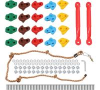 BLUEBRIT® Rock Climbing Holds Outdoor Garden Home Rock Climbing Set of 20 Holds - Ideal for Kids Play Areas, Indoor and Outdoor Use, Safe, and Fun Activity for Strength and Skill Development