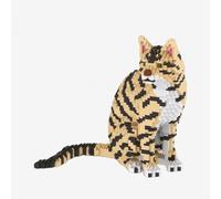 BlueBrixx Pro 107715 - Tabby Cat (Diamond Blocks) made of interlocking bricks with 2329 components