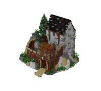 BlueBrixx Pro 108712 - Burg Blaustein, 5321 Clamping Blocks, Castle Bluestone Set Gift for Architecture and Medieval Fans, Standard Stones, Building Blocks of the Castle Blaustein Series