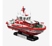BlueBrixx Pro DGzRS Marine Rescue Boat - Clamping Block Set Consisting of 1116 Components - Item No. 107232 - Compatible with Clamping Blocks from Other Manufacturers