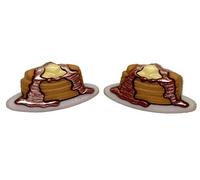 Bluebubble ALL DAY BREAKFAST American Pancake Earrings on Gift Card
