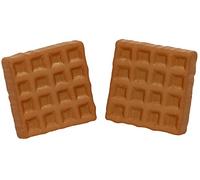 Bluebubble ALL DAY BREAKFAST Belgian Waffle Earrings on Gift Card
